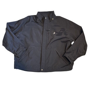 Carhartt Shoreline Hooded Mens Size 2XL J162 BLK Outdoor Workwear Rain Coat Read